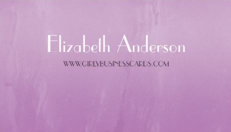Simple Girly Purple Chic Brushed Abstract Template Business Cards