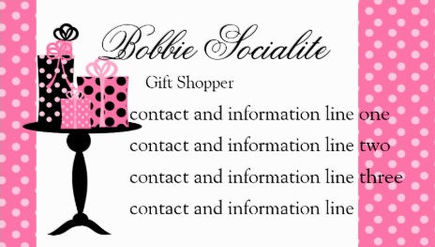 GIRLY PERSONAL SHOPPER AND STYLE CONSULTANT BUSINESS CARDS - Girly Business  Cards