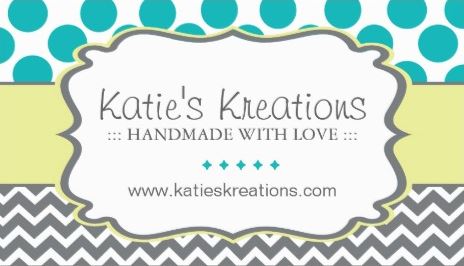 Whimsical Chevron and Dots Handmade Crafts Boutique Business Cards