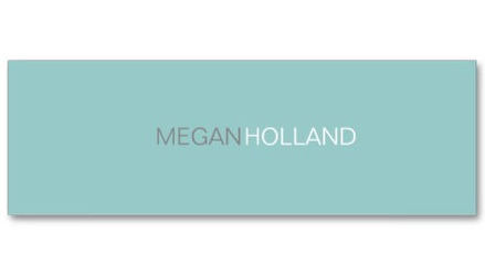 Simple Modern Turquoise Blue Profile Thin Template Business Cards