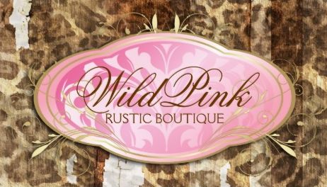 Wild Pink and Brown Boutique Rustic Leopard Print Business Cards
