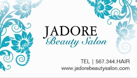 Elegant Teal and White Floral Damask Beauty Salon Business Cards