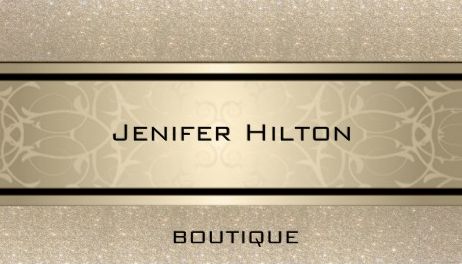 Professional Glittery Gold Boutique Classy Modern Elegance Business Cards 