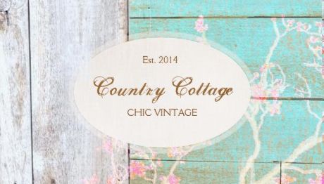 Rustic Aqua and White Wood Country Cottage Chic Designer Business Cards