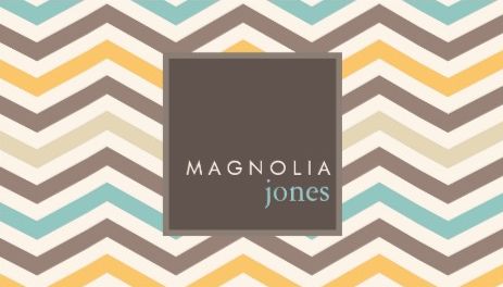 Professional Chic Autumn Variegated Chevron Pattern Modern Business Cards