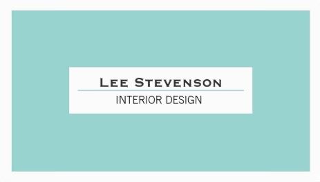 Simple and Chic Interior Designer Turquoise and White Template Business Cards