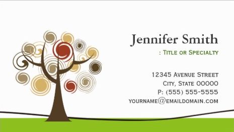 Elegant Tree of Life Symbol Appointment Reminder Business Cards