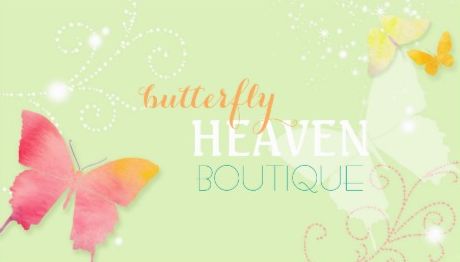 Dreamy Butterfly Whimsical Fashion Boutique Business Cards