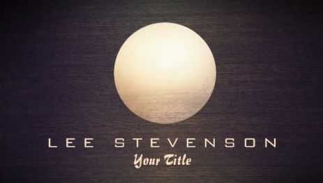 Elegant Gold Circle Sphere Wood Look Simple Modern Business Cards 
