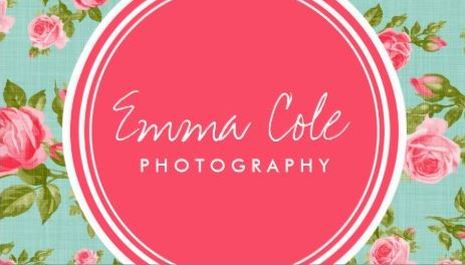 Girly Vintage Roses Pink and Mint Floral Print Photography Business Cards 