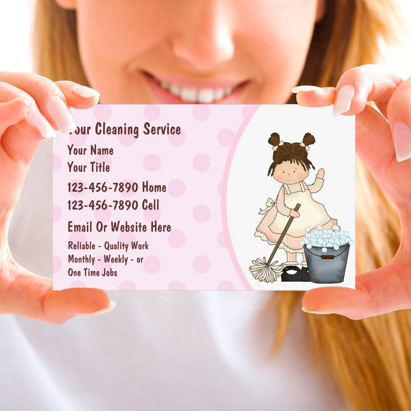 house cleaning business cards templates