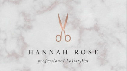 Hair Stylist Rose Gold Dripping Gold Scissor Salon Business Cards