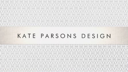 Elegant Chic Designer Silver Striped Pattern Business Cards