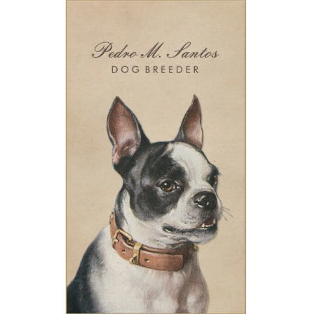 Vintage Dog Breeder Cool Animal Cream Professional Business Cards